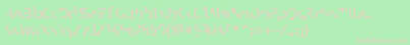 Labrat ffy Font – Pink Fonts on Green Background