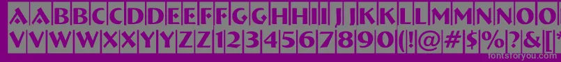 ABremencm Font – Gray Fonts on Purple Background