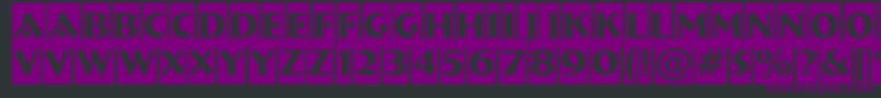 ABremencm Font – Purple Fonts on Black Background