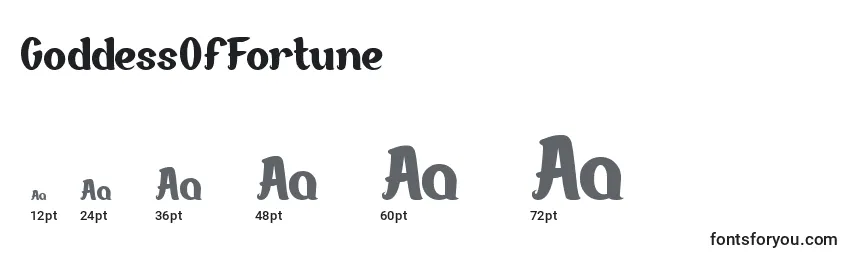 GoddessOfFortune Font Sizes
