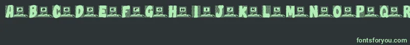 Technobabble Font – Green Fonts on Black Background