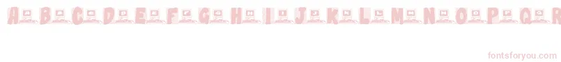 Technobabble Font – Pink Fonts on White Background