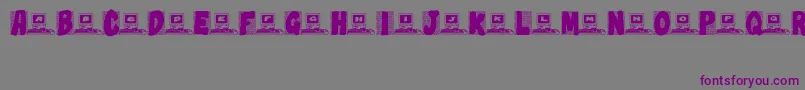 Technobabble Font – Purple Fonts on Gray Background