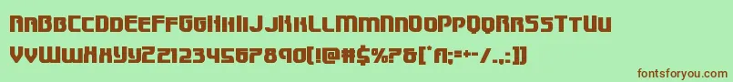 Speedwagon Font – Brown Fonts on Green Background