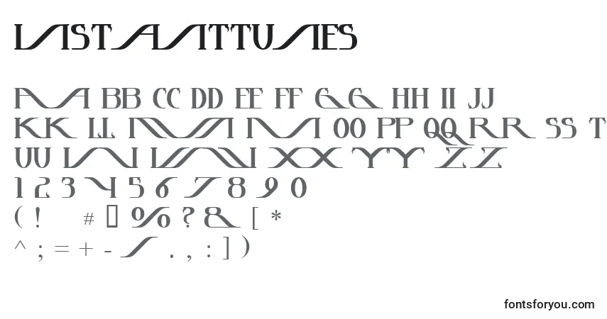 A fonte Instanttunes – alfabeto, números, caracteres especiais