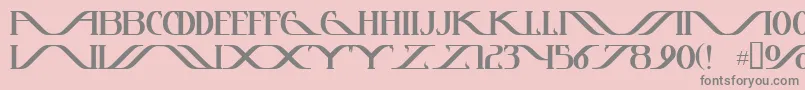 Instanttunes Font – Gray Fonts on Pink Background