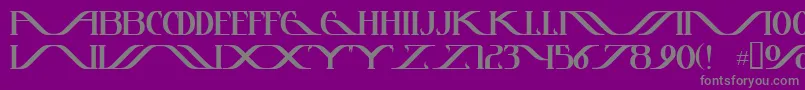 Instanttunes Font – Gray Fonts on Purple Background