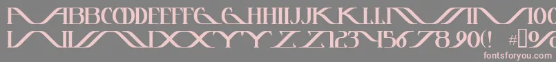 Instanttunes Font – Pink Fonts on Gray Background