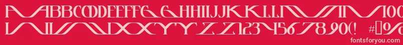 Instanttunes Font – Pink Fonts on Red Background