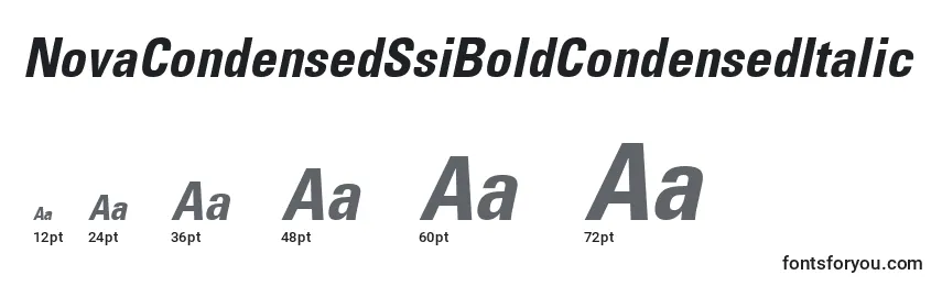 NovaCondensedSsiBoldCondensedItalic Font Sizes