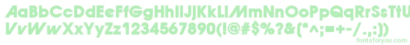 ForwardadExtraBold-Schriftart – Grüne Schriften auf weißem Hintergrund