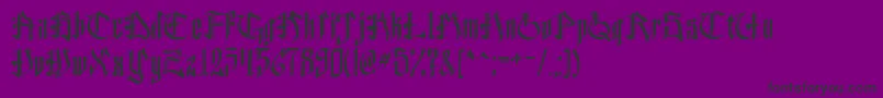 Шрифт HelveddingBeta – чёрные шрифты на фиолетовом фоне
