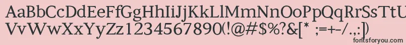 Kompanihhf Font – Black Fonts on Pink Background