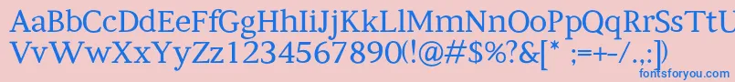 fuente Kompanihhf – Fuentes Azules Sobre Fondo Rosa