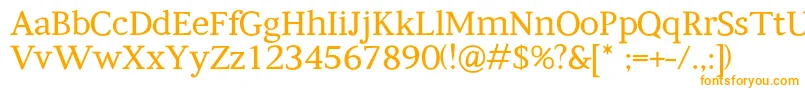 Kompanihhf Font – Orange Fonts on White Background