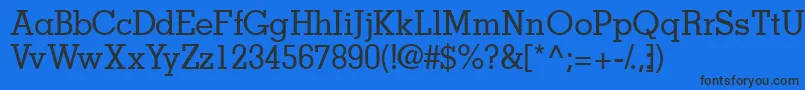 Jaakssk Font – Black Fonts on Blue Background