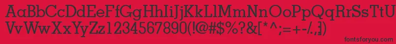 Jaakssk Font – Black Fonts on Red Background