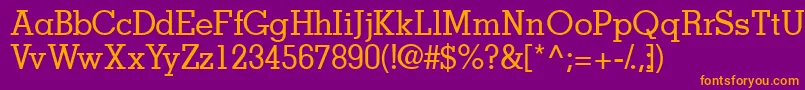 Jaakssk Font – Orange Fonts on Purple Background