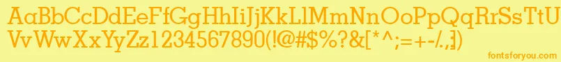 Jaakssk Font – Orange Fonts on Yellow Background