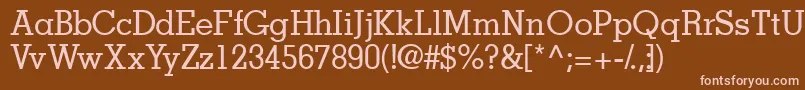 Jaakssk Font – Pink Fonts on Brown Background
