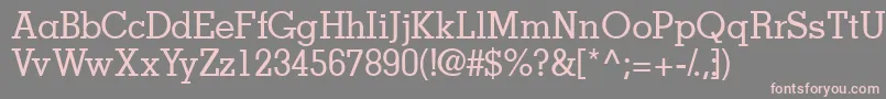 Jaakssk-Schriftart – Rosa Schriften auf grauem Hintergrund