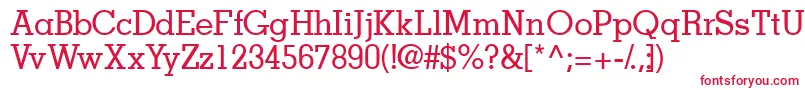 Jaakssk Font – Red Fonts on White Background