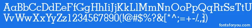 Jaakssk Font – White Fonts on Blue Background