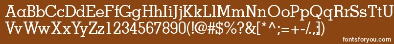 Jaakssk Font – White Fonts on Brown Background