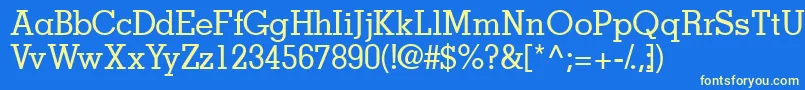 Jaakssk Font – Yellow Fonts on Blue Background