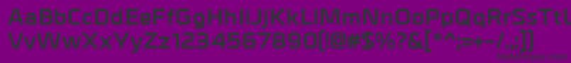 フォントMetralBold – 紫の背景に黒い文字