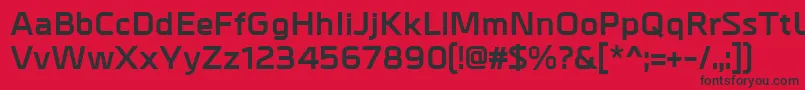 MetralBold Font – Black Fonts on Red Background