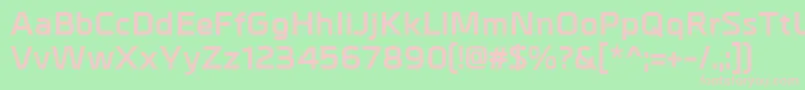 MetralBold Font – Pink Fonts on Green Background