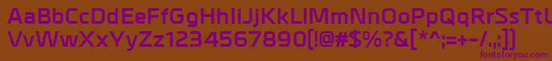 MetralBold Font – Purple Fonts on Brown Background