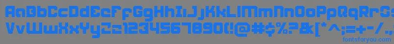 Weaponeer Font – Blue Fonts on Gray Background