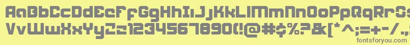 Weitere Informationen zur Weaponeer-Schriftart Weaponeer-Schriftart – Graue Schriften auf gelbem Hintergrund