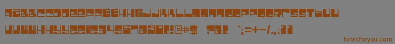 BombFactory Font – Brown Fonts on Gray Background