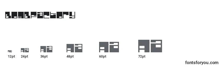 BombFactory Font Sizes