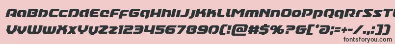 Annapolislowercasecondital Font – Black Fonts on Pink Background