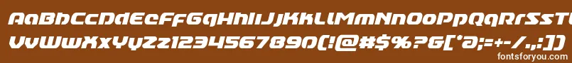 Шрифт Annapolislowercasecondital – белые шрифты на коричневом фоне