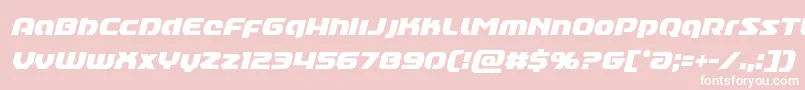 Annapolislowercasecondital Font – White Fonts on Pink Background