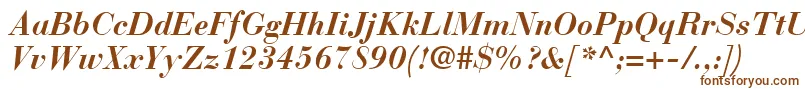 BauerBodoniBoldItalic Font – Brown Fonts