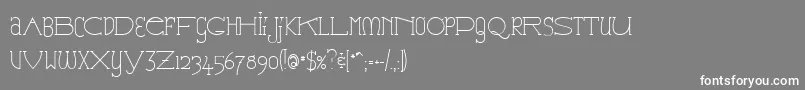 CatharsisEspresso Font – White Fonts on Gray Background