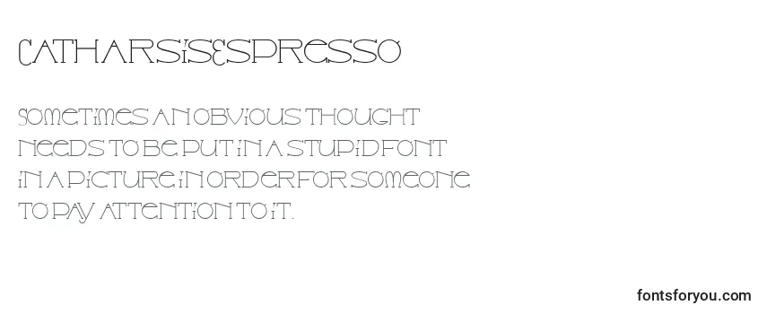 CatharsisEspresso Font