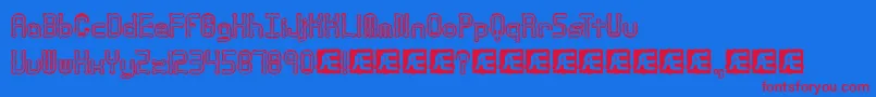 Arthriti Font – Red Fonts on Blue Background