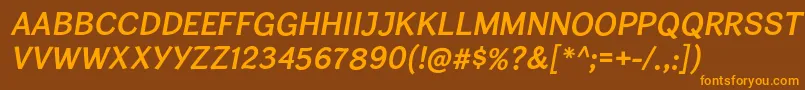 Подробнее о шрифте CardiganTitlingSbIt Шрифт CardiganTitlingSbIt – оранжевые шрифты на коричневом фоне
