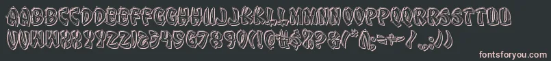 Eggrollengrave Font – Pink Fonts on Black Background