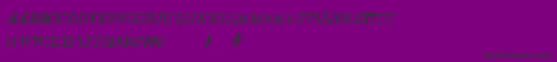 Ancientstory Font – Black Fonts on Purple Background