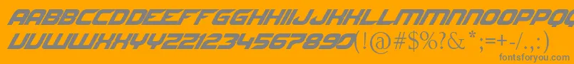 NfsByJltv Font – Gray Fonts on Orange Background