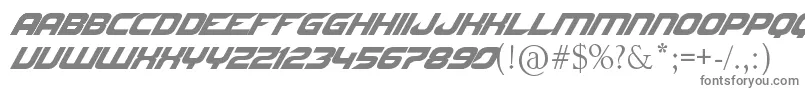 NfsByJltv-fontti – harmaat kirjasimet valkoisella taustalla