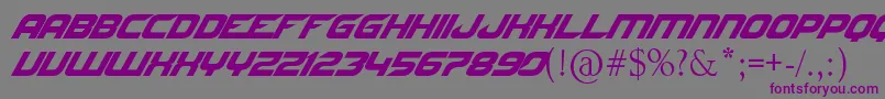 NfsByJltv Font – Purple Fonts on Gray Background